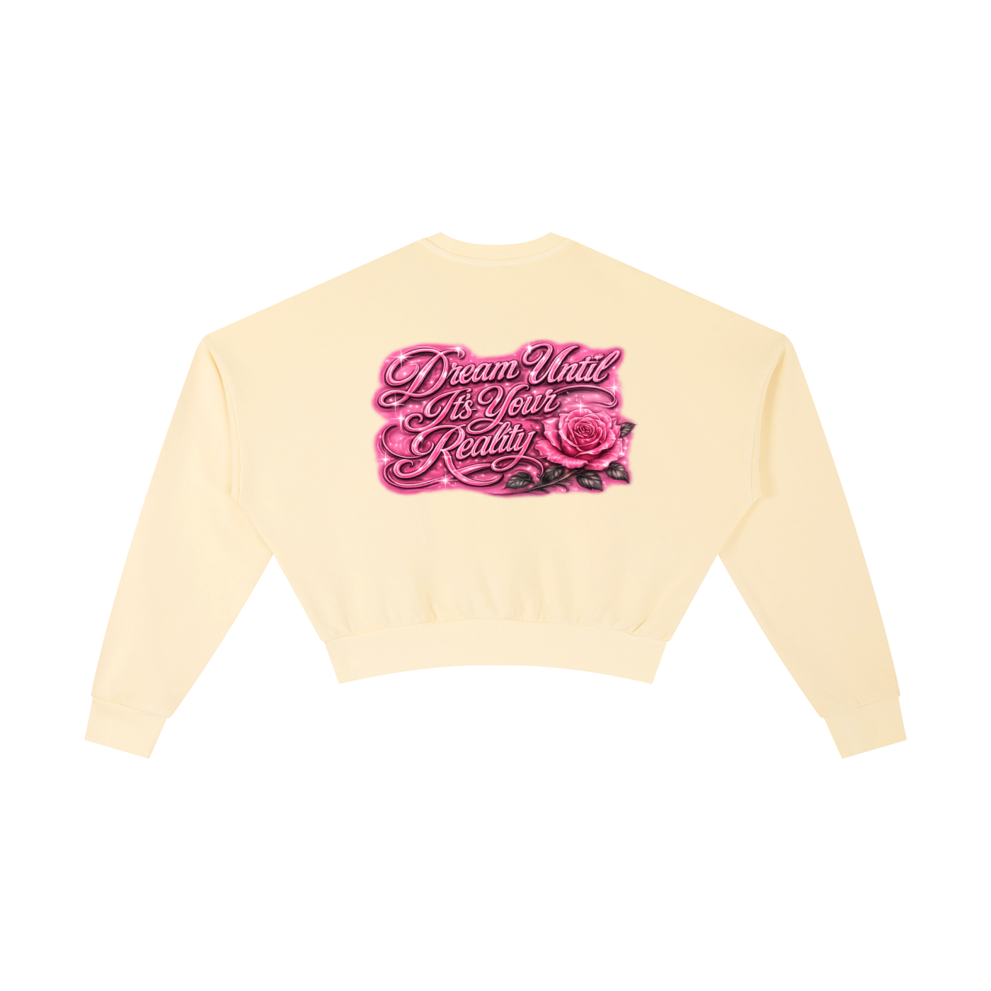 Pink Bloom Crop Crew