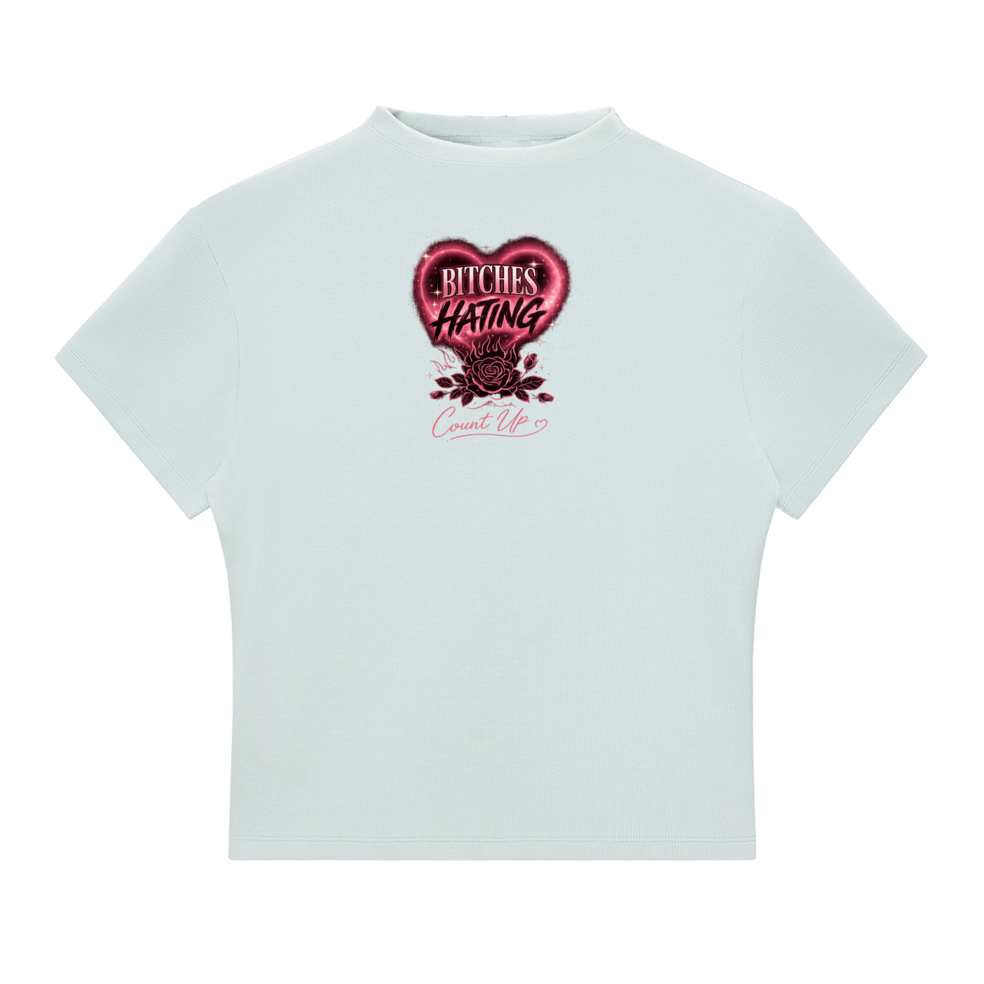 Bitches Hating Mock Neck T-Shirt