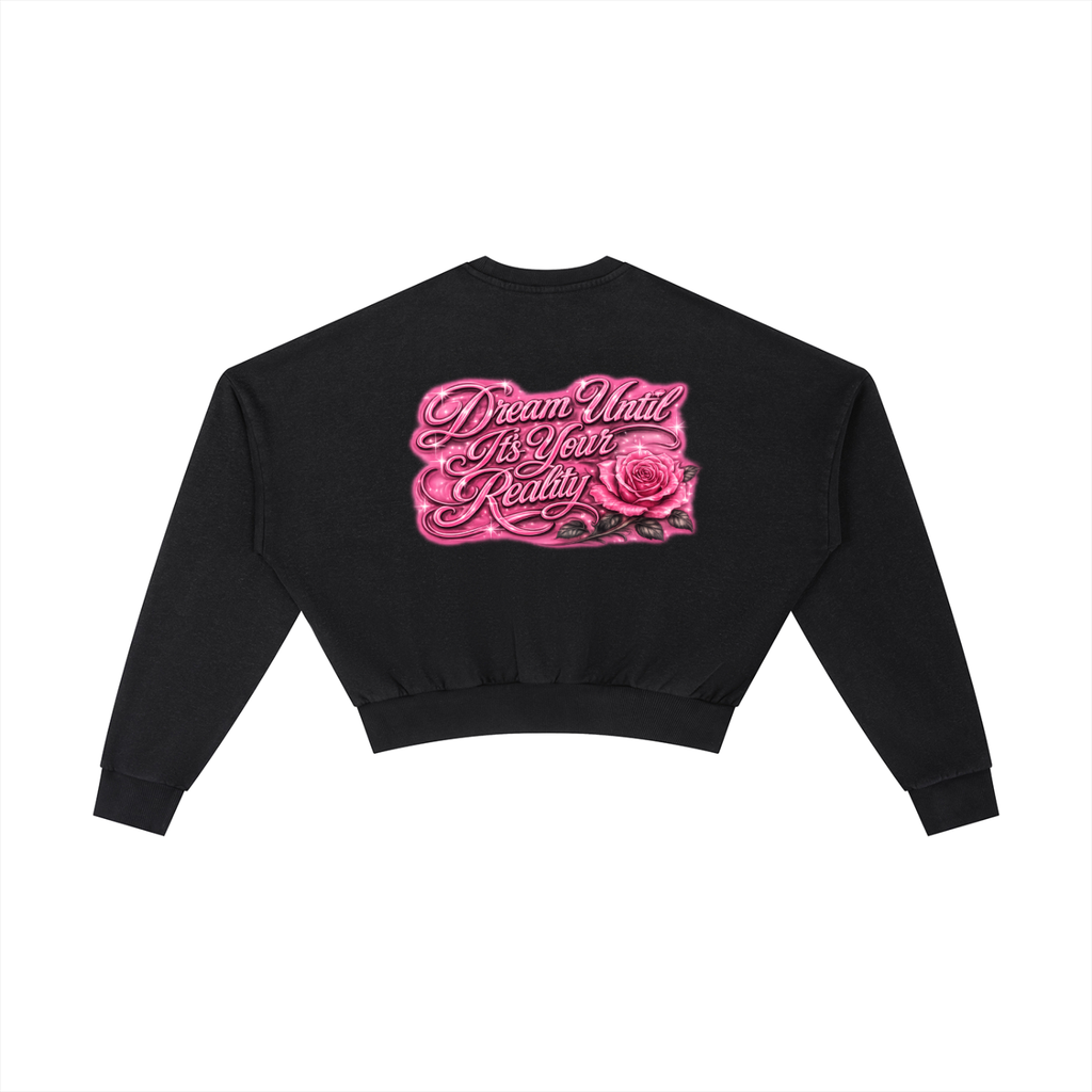 Pink Bloom Crop Crew