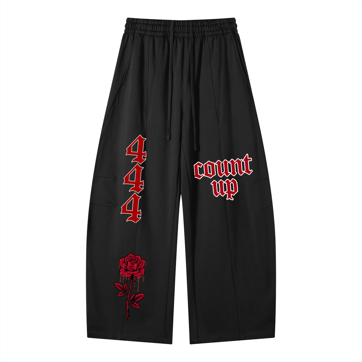 Heavyweight Wide Leg Panel Sweatpants