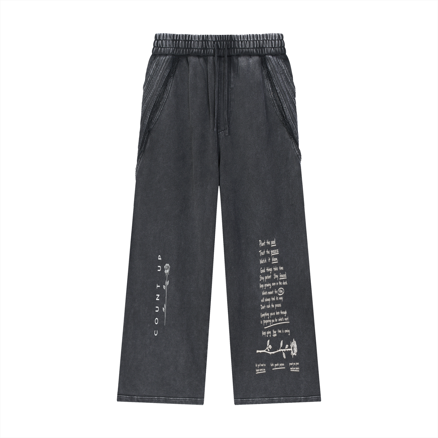 Bloom Season Tape Raw Edge Sweatpants