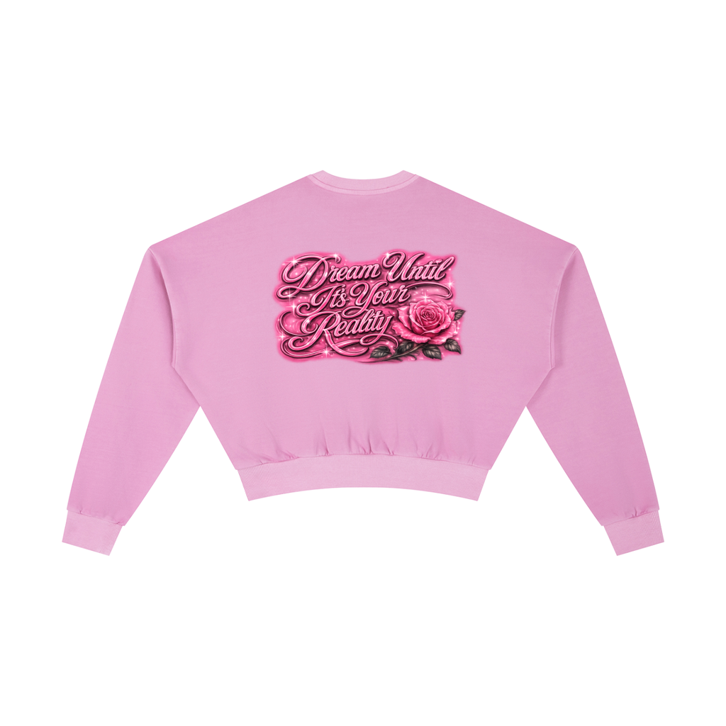 Pink Bloom Crop Crew
