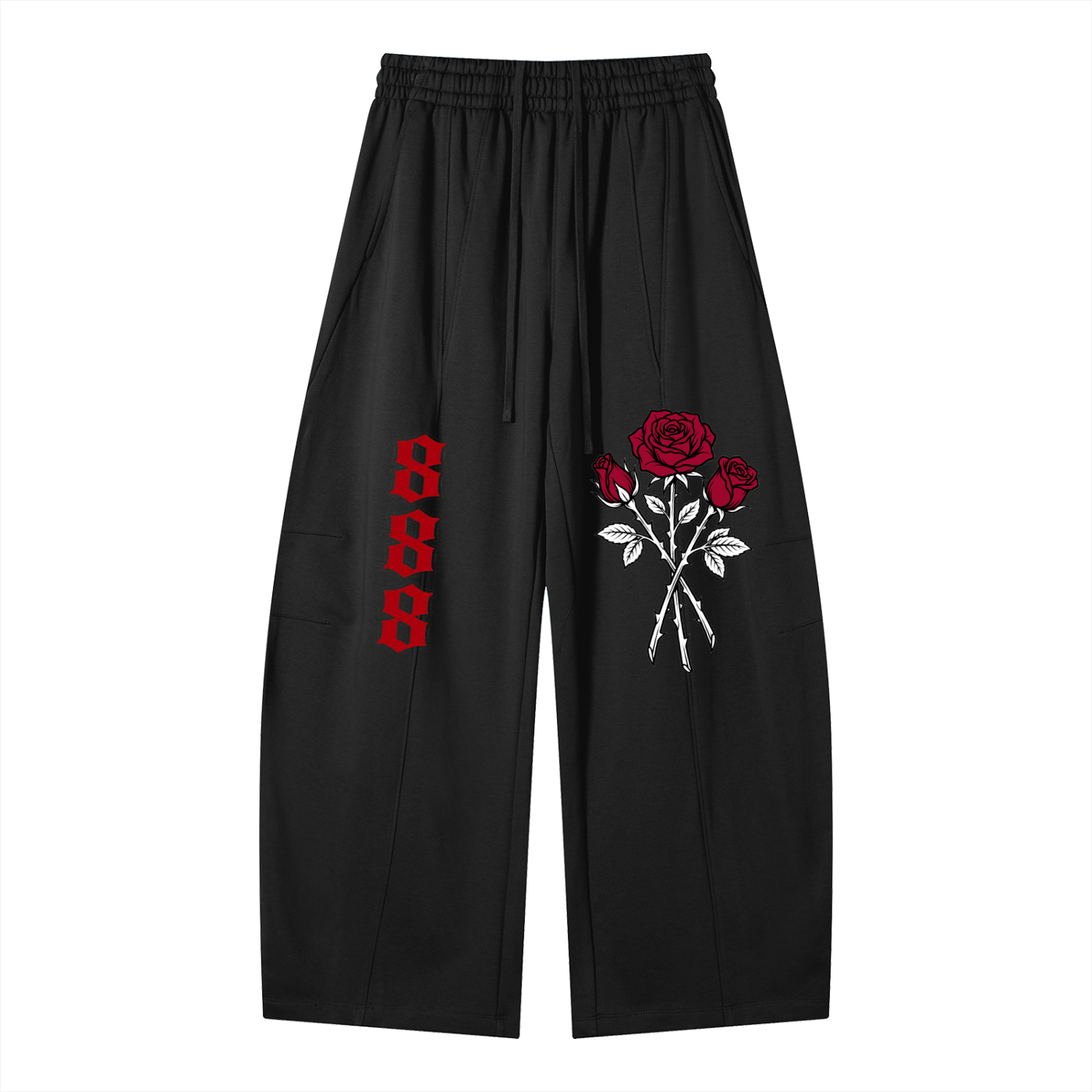 Heavyweight Wide Leg Panel Sweatpants